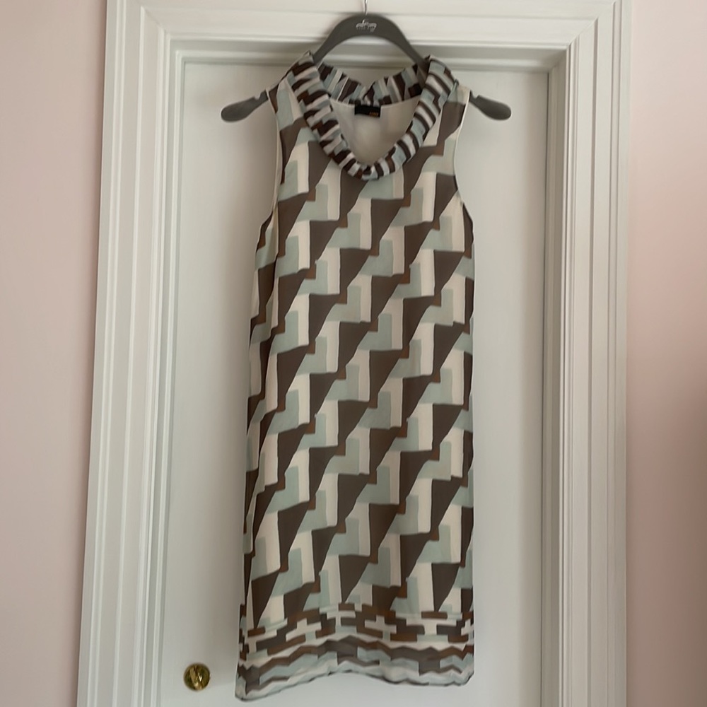 FENDI Sleeveless Silk Dress Size 40